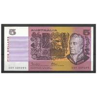 Australia 1985 $5 Banknote Johnston/Fraser R209a OCRB EF+ #3-83