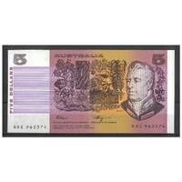 Australia 1990 $5 Banknote Fraser/Higgins R212 gEF #3-88