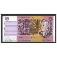 Australia 1991 $5 Banknote Fraser/Cole R213 aUNC #3-90