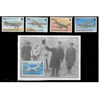 Ascension 1999 Aircraft Set/4 Stamps & 1 Mini Sheet SG760/64 MUH 32-18