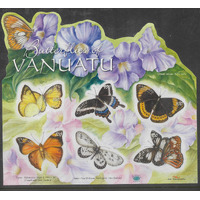 Vanuatu 2010 Butterflies of Vanuatu Mini Sheet SG 1065 Self-adhesive MUH 32-24