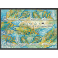 Vanuatu 2013 WWF Orange Spot Filefish Mini Sheet SG 1152 Mint Unhinged 32-25