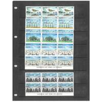 Nauru 1978-79 Pictorial Set of 17 Stamps in Harrison Imprint Block/6 MUH 32-30
