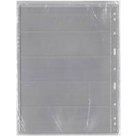 Lighthouse Vario Clear Sheet for Stamp Storage 5 Divisions PVC Free Pack of 5