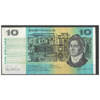 Australia 1976 $10 Banknote Knight/Wheeler Centre Thread R306a aVF #4-50