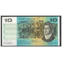Australia 1976 $10 Banknote Knight/Wheeler Side Thread R306b aUNC #4-51