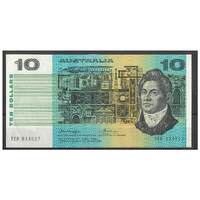 Australia 1976 $10 Banknote Knight/Wheeler Centre Thread R306a VF #4-51