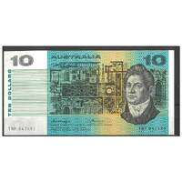 Australia 1976 $10 Banknote Knight/Wheeler Side Thread R306b EF+ #4-52