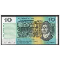Australia 1991 $10 Banknote Fraser/Cole No Plate Letter R313b aUNC #4-66