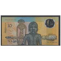 Australia 1988 Bicentennial Aboriginal $10 Polymer Banknote First Prefix AB10 R310bF Reissue UNC #5-78