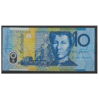 Australia 1993 $10 Polymer Banknote Fraser/Evans R316a Deep Blue Dobell Scarce UNC #5-85
