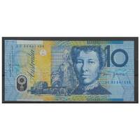 Australia 1993 $10 Polymer Banknote Fraser/Evans R316a Regular Blue Dobell EF #5-86