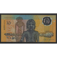 Australia 1988 $10 Bicentennial Polymer Banknote Johnston/Fraser Last Prefix AB57 R310bL VF+ #5-72