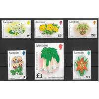Ascension 1982 Flowers (Dated) Set of 6 Stamps SG283B/95B Mint Unhinged 33-15