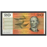 Commonwealth of Australia 1972 $20 Banknote Phillips/Wheeler First Prefix XEV R404F gF/aVF #20-43