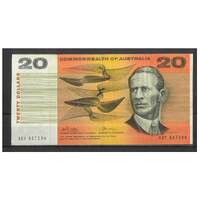 Commonwealth of Australia 1972 $20 Banknote Phillips/Wheeler Last Prefix XGY R404L F/gF #20-44