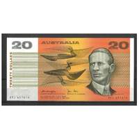 Australia 1979 $20 Banknote Knight/Stone Gothic Serials R407a EF #20-51