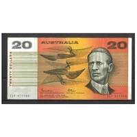 Australia 1985 $20 Banknote Johnston/Fraser Gothic Serials R409b aVF #20-58
