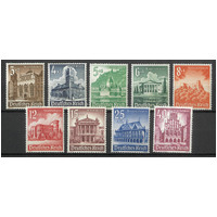 Germany 1940 Winter Relief/Buildings Set/9 Stamps Scott B177/85 MUH #EU180