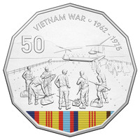 Australia 2016 Australians At War - Vietnam War 50c UNC Coin