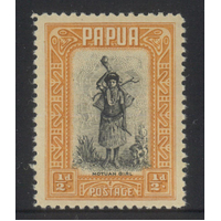 Papua 1940 Motuan Girl ½d Stamp (McCracken Printing) SG130a Mint Unhinged 34-18