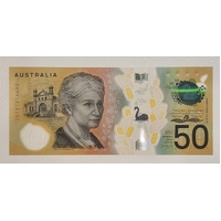 Australia 2018 $50 Polymer Banknote Lowe/Fraser Last Prefix IB R526L UNC #50-19