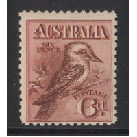 Australia 1914 6d Engraved Kookaburra Stamp SG19 BW60 Mint Unhinged #AUBK
