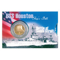 Australia 2002 $5  Sunda Strait Battle USA Houston Al-Bronze UNC