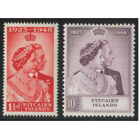 Pitcairn Islands 1949 Silver Wedding Set of 2 Stamps SG11/12 Mint Unhinged 10-4
