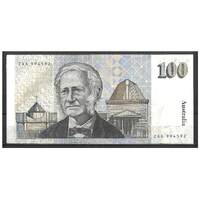 Australia 1984 $100 Banknote Johnston/Stone First Prefix ZAA Scarce R608F aUNC+ #100-20
