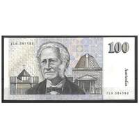 Australia 1992 $100 Banknote Fraser/Cole Last Prefix ZLD R613L EF #100-27