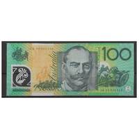 Australia 1996 $100 Banknote Fraser/Evans Last Prefix JK96 R616L VF/gVF #100-28