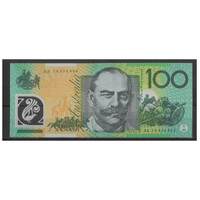Australia 2014 $100 Banknote Stevens/Parkinson First Prefix AA14 R622bF UNC #100-29
