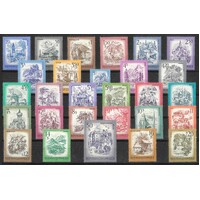 Austria 1973-83 Buildings/Views Series of 28 Stamps Mint Unhinged