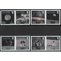 Isle of Man 2019 Manned Moon Landing Anniv. Set/8 Stamps SG2435/42 MUH 11-12