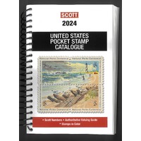 Scott 2024 United States Pocket Stamp Catalogue 414 Colour Pages Softcover