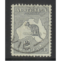 Australia Kangaroo & Map 3rd WMK (Inverted) 2d Grey Die I Stamp SG35bw Fine Used