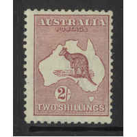 Australia Kangaroo & Map 3rd WMK 2/- Maroon Stamp SG74 Mint Lightly Hinged