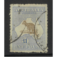Australia Kangaroo & Map 3rd WMK £1 Light Brown/Pale Blue Stamp SG44 Fine Used