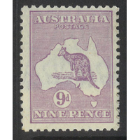 Australia Kangaroo & Map Small Multi WMK 9d Pale Violet Die IIB Stamp SG108 MLH