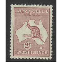 Australia Kangaroo & Map Small Multi WMK 2/- Maroon Stamp SG110 (BW 39A) MLH