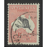 Australia Kangaroo & Map CofA WMK £2 Grey-Black/Rose-Crimson Stamp SG138 Fine Used