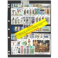 Bermuda 1983-89 Selection of 19 Commemorative Sets 78 Stamps & 1 Mini Sheet MUH #290