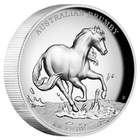 Australian 2020 Brumby Wild Horse $2 2oz Fine Silver Proof High Relief Coin