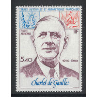 French Antarctic Territory 1980 De Gaulle Single Stamp Scott C60 MUH 26-6