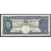 Commonwealth of Australia 1949 £5 Banknote Coombs/Watt R47 aVF #P-27