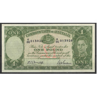 Commonwealth of Australia 1942 £1 Banknote Armitage/Macfarlane R30a VF #P-55