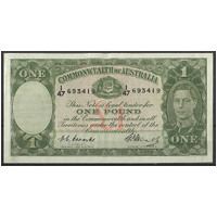 Commonwealth of Australia 1949 £1 Banknote Coombs/Watt R31 aEF/EF #P-61