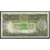 Commonwealth of Australia 1953 £1 Banknote Coombs/Wilson R33 aVF #P-67