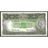 Commonwealth of Australia 1961 £1 Banknote Coombs/Wilson R34b EF/EF+ #P-75